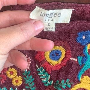 Dark purple mini skirt